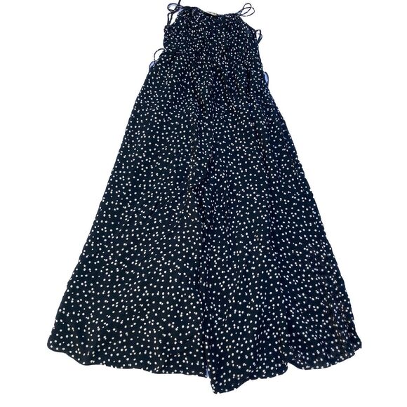 Anthropologie Maeve Finley Jumpsuit Polka Dot Wide Leg Sleeveless Size US 0/UK 4 - Picture 2 of 8